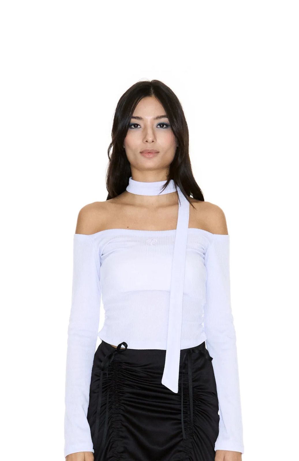 SETSETSET】JENNIE OFF-SHOULDER LOGO TOP - メルカリ