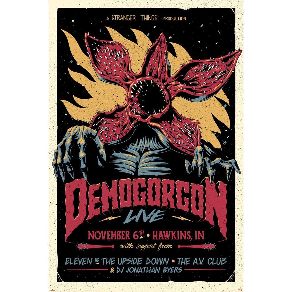 ストレンジャー・シングス／世界限定 2000 枚/ポスター STRANGER THINGS - 世界限定2000枚 DEMOGORGON、HELLFIRE CLUB