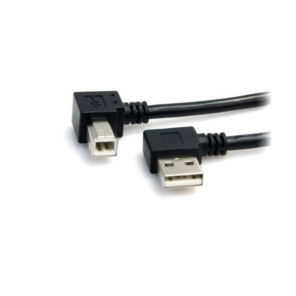 まとめ StarTech.com USB2.0ケーブル 90cm Type A L型 オス-B L型 オス ブラック USB2HAB2RA31本 ×5セット