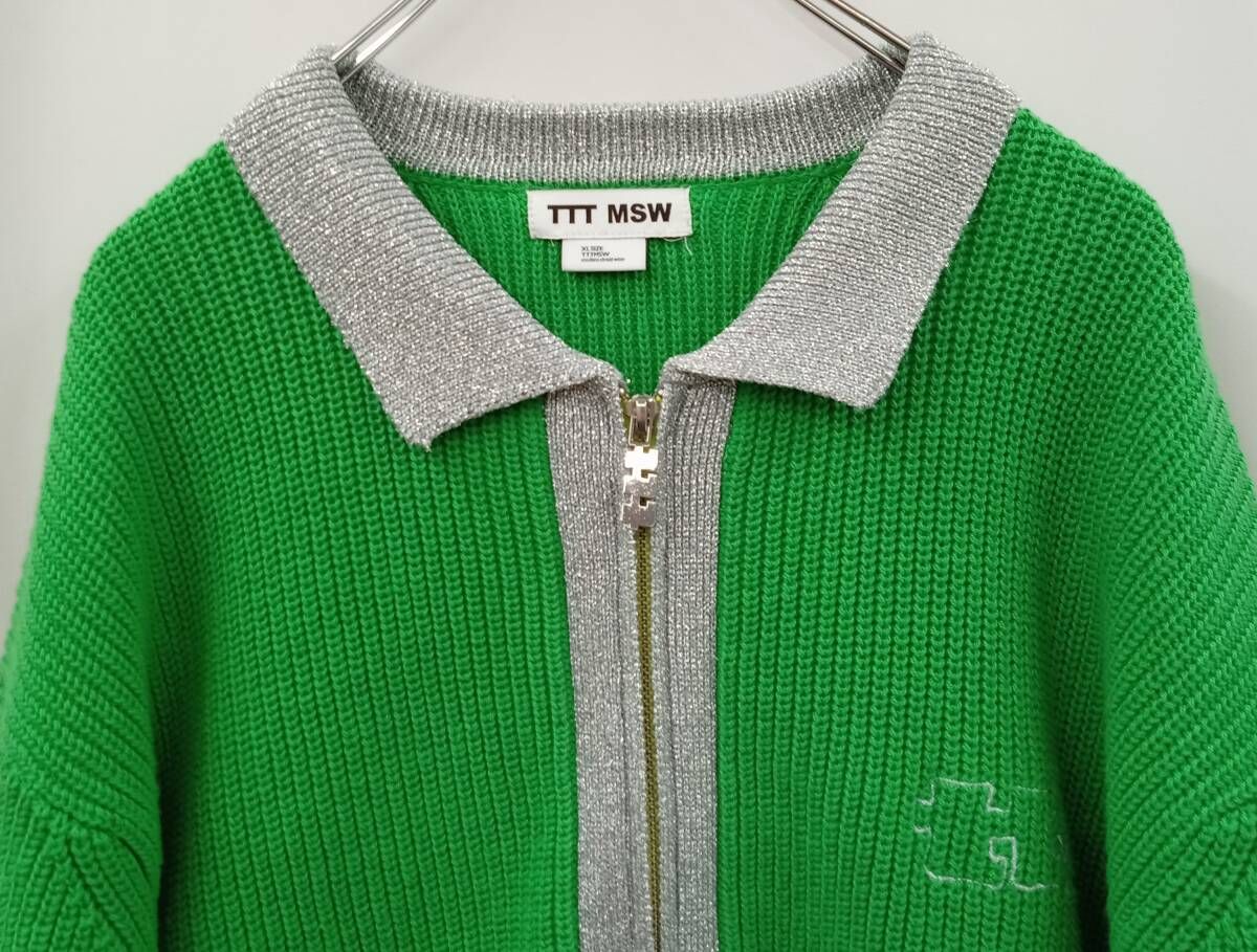 TTT_MSW◇カーディガン(厚手)/XL/コットン/BEG/TTT-2024SS-KT01 TTT