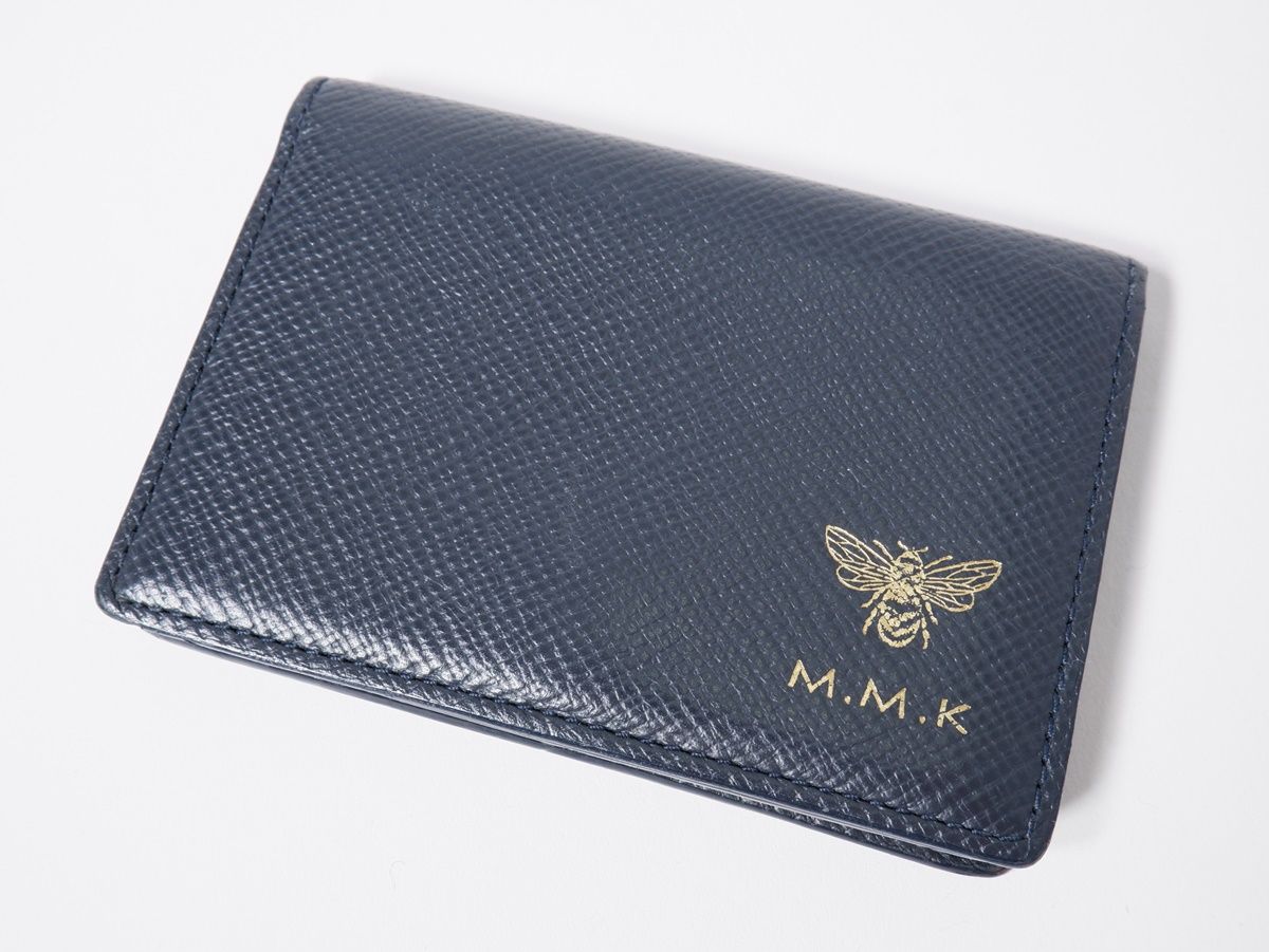 Smythson/スマイソン PANAMA 二つ折りスナップ カードケース