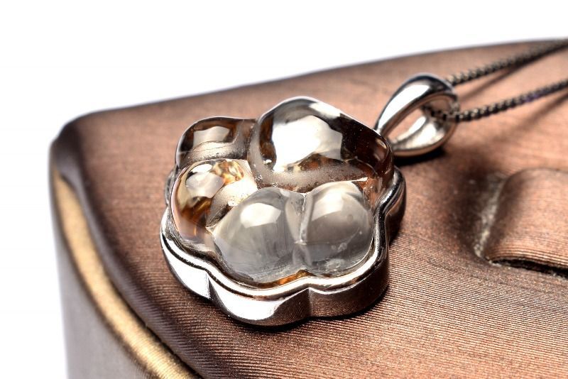 シルバー925◇希少 パラサイト隕石 12x13mm 肉球 ペンダントトップ 1個