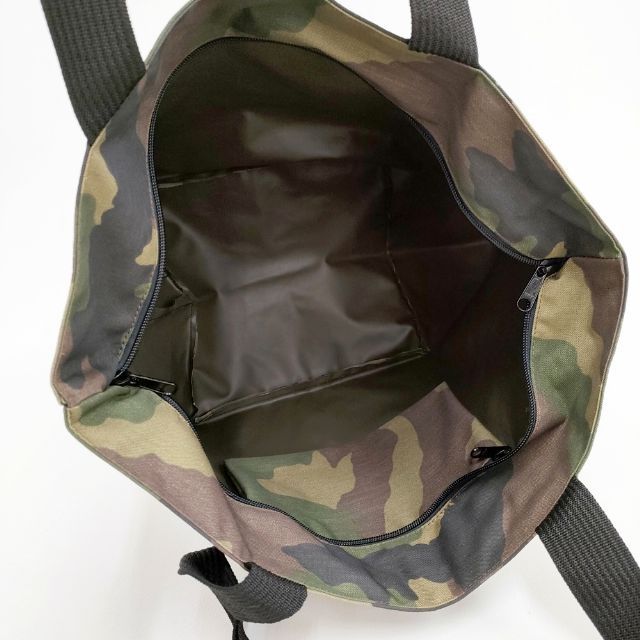 Herve Chapelier 925W ナイロン舟型ショルダーL カモフラ 迷彩 トート  