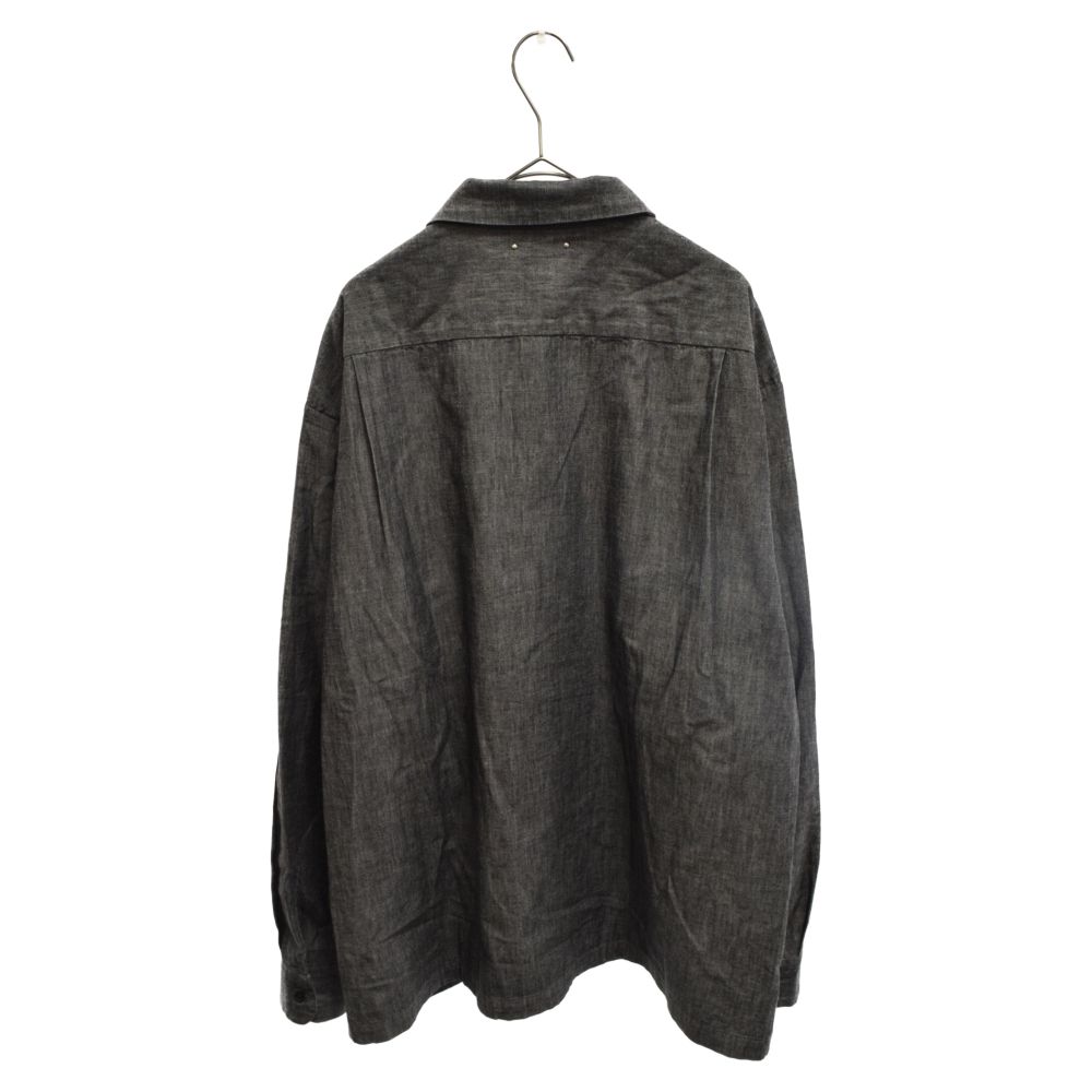 MINEDENIM シャンブレー オープンカラーシャツ 1 MINEDENIM - Chambray Open Collar L/S SH (CGR) / シャンブレー