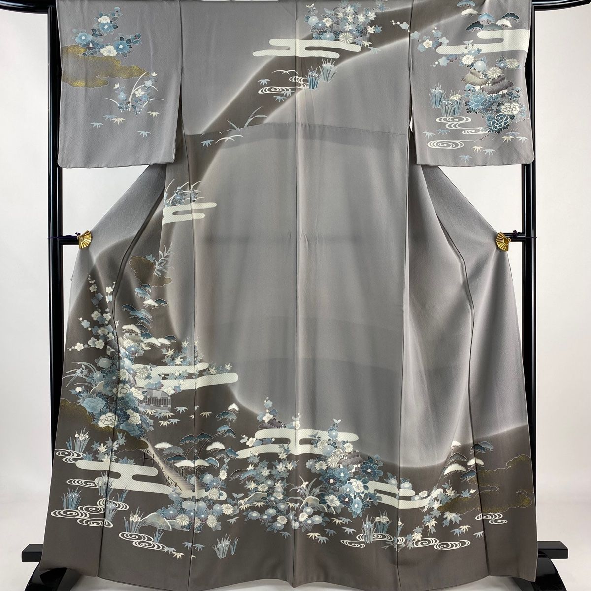 訪問着 身丈166cm 裄丈66.5cm 正絹 名品 【中古】（小紋 身丈161cm 裄  