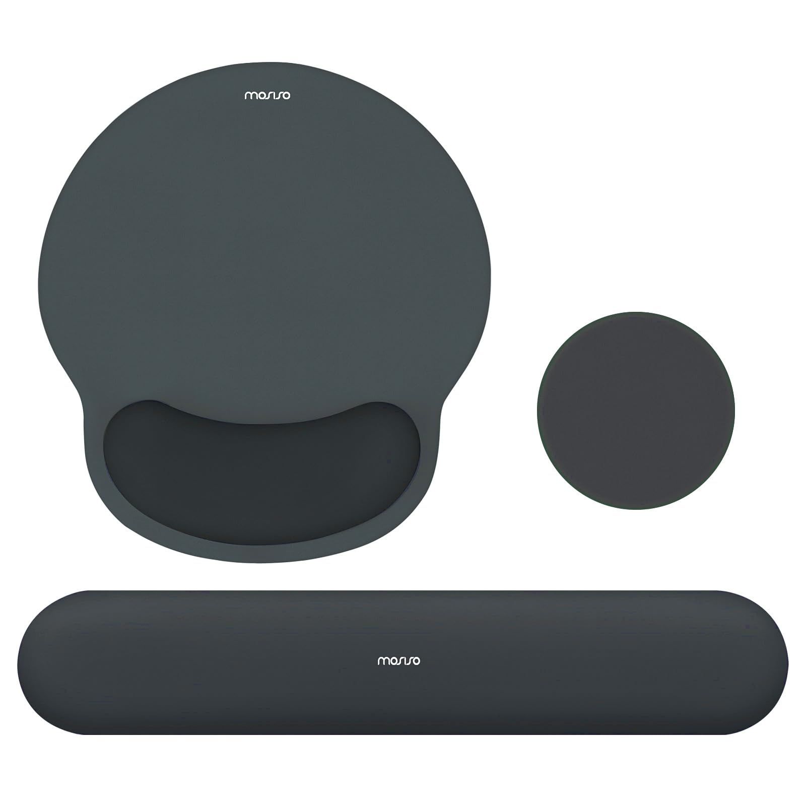 MOSISO リストレスト マウスパッド＆キーボードセット 人間工学 手首 腱鞘炎対策 手首クッション ネオプレン生? 新品 MOSISO リストレストサポート マウスパッド \u0026 キーボードセット用