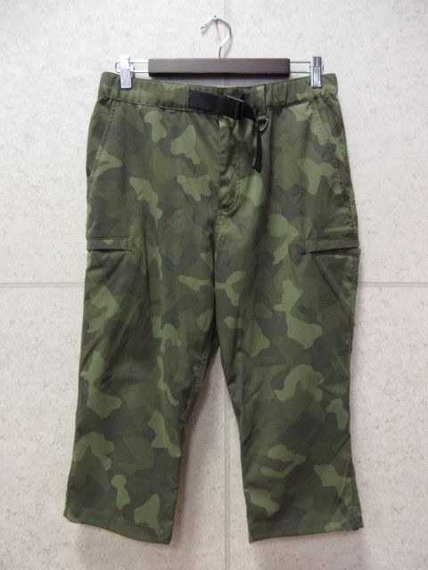 Columbia コロンビア アウトドア パンツ カーゴパンツ カモ柄 クロップド 七分丈 迷彩 グリーン 緑 PM4793 sizeM