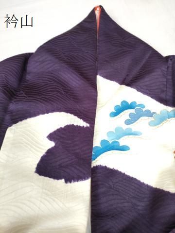 平和屋着物○創業460年・千總 振袖 駒刺繍 流水鴛鴦吉祥花丸文 金彩  