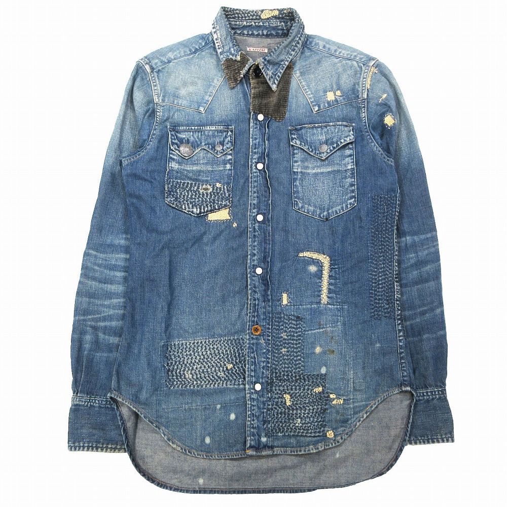 kapital boro ウエスタンシャツ カントリー kountry デニム Kapital boro western shirt - Gem