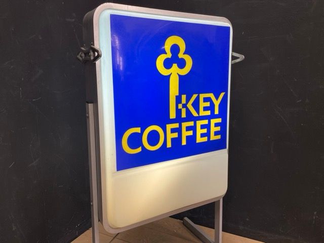 電光看板【中古】動作保証 KEY COFFEE 自立看板 電飾看板 キーコーヒー 喫茶店 カフェ 約54×54.5×100cm 珈琲店/59541 -  メルカリ