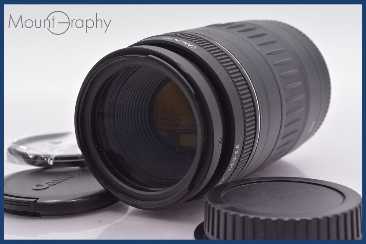 キヤノン Canon ZOOM LENS EF 90-300mm F4.5-5.6 前後キャップ-レンズフィルター付 完動 同梱可 am245