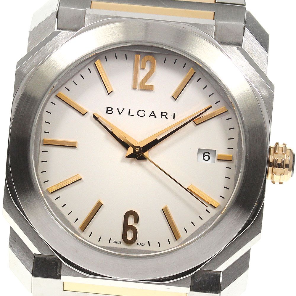 ★箱付き【BVLGARI】ブルガリ オクト ソロテンポ デイト BGO38S 自動巻き メンズ_740832