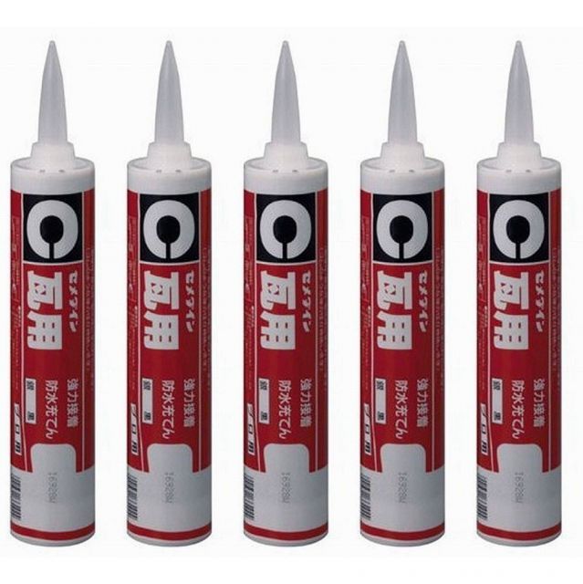 セメダイン - 瓦用 シリコンシーラント 銀黒 330ml - SR-077 5個セット