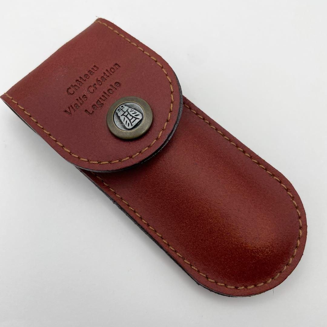 シャトーラギオール ソムリエナイフ ブラック×ゴールド 革ケース
