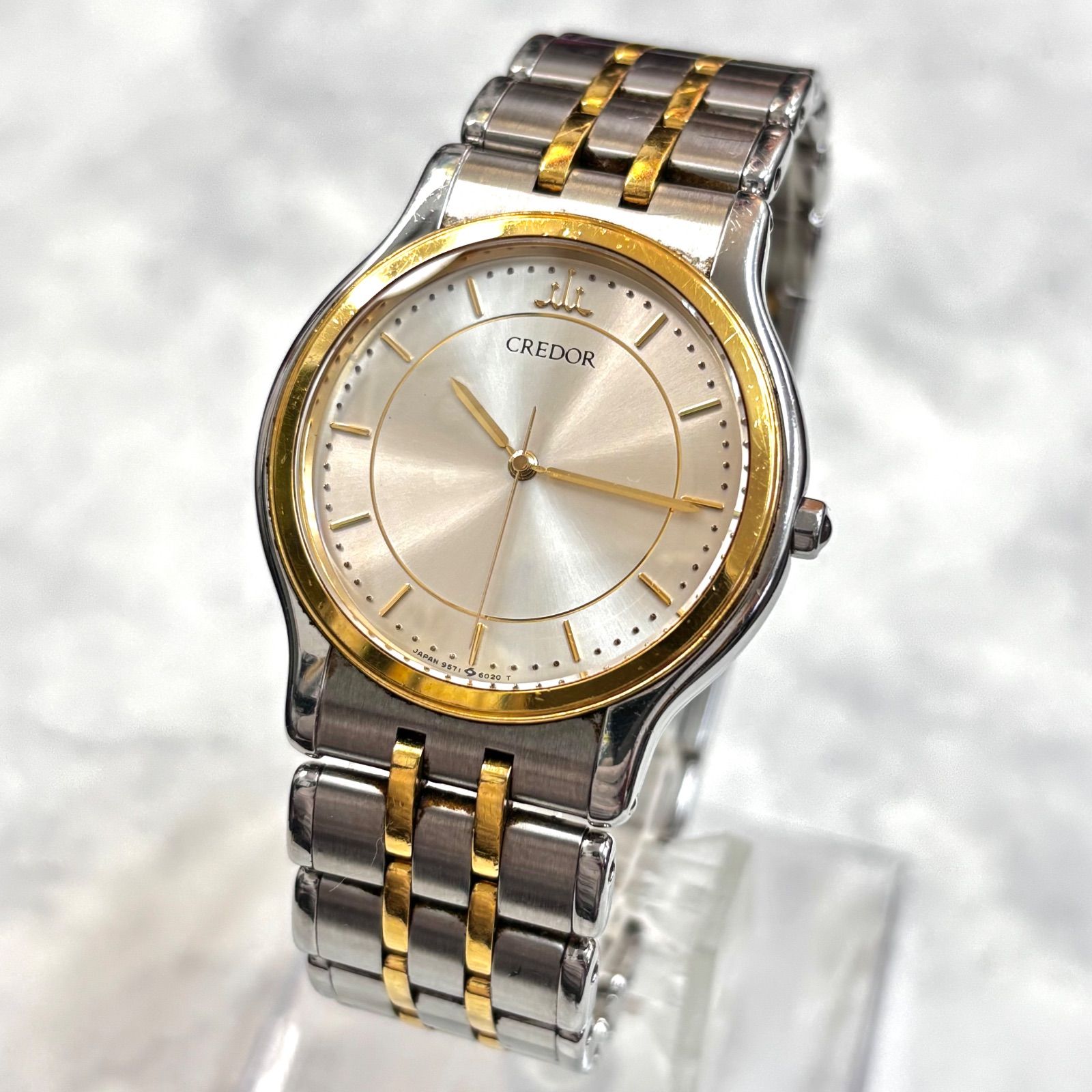 美品⭐️ SEIKOセイコー】 CREDOR クレドール 9571-6020 18KTベゼル(裏