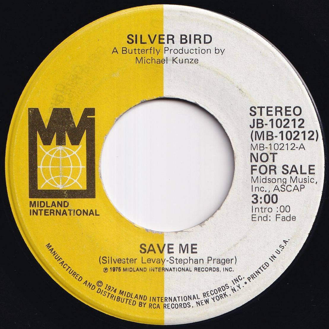 ジャズ　レコード　ストリングス系　輸入盤￼ Silver Bird Save Me / Save Me Again Midland US JB-10212