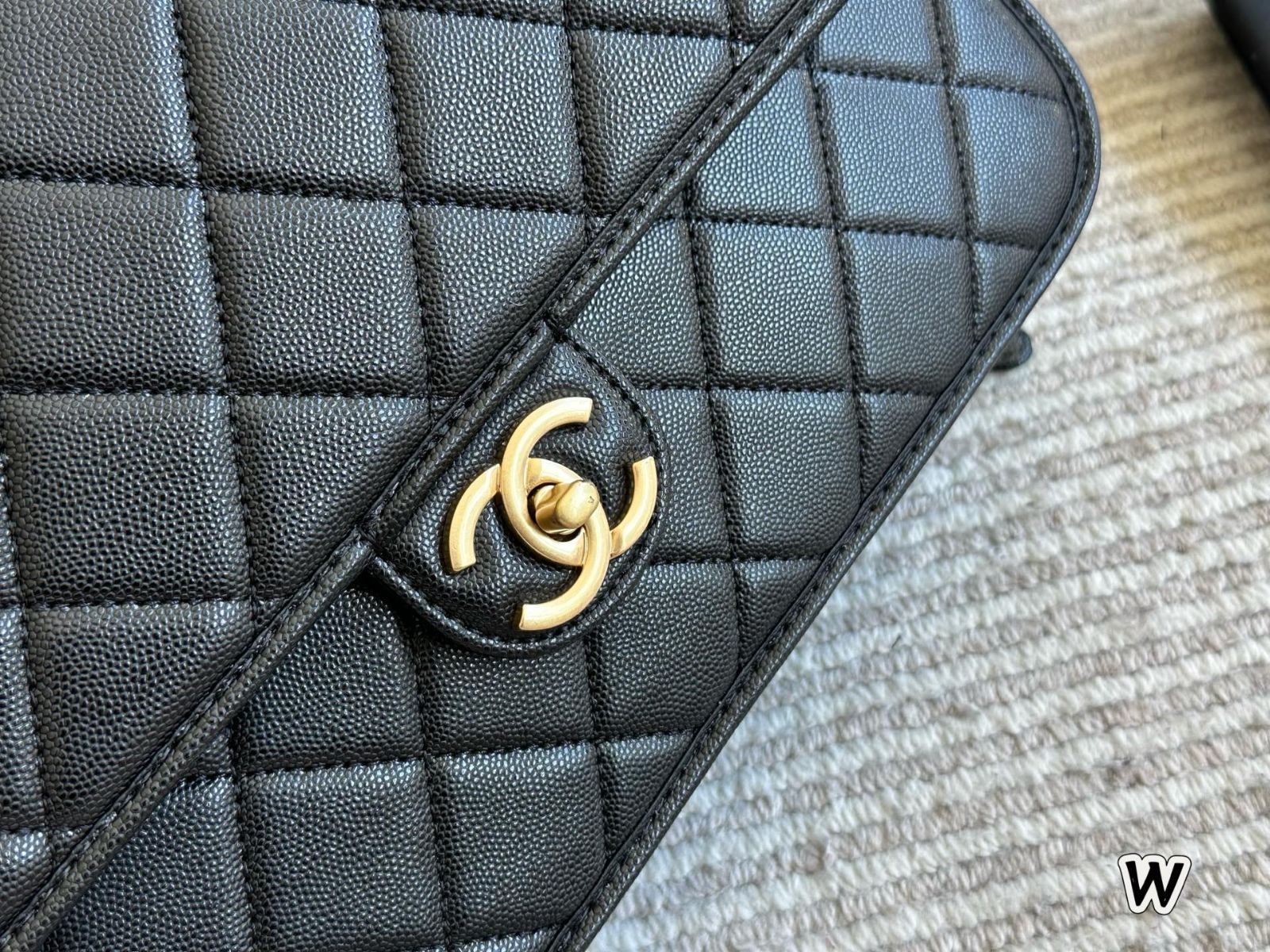 国内発送 25A 甘すぎないリボンが大人【CHANEL】スリングバック org.jpg
