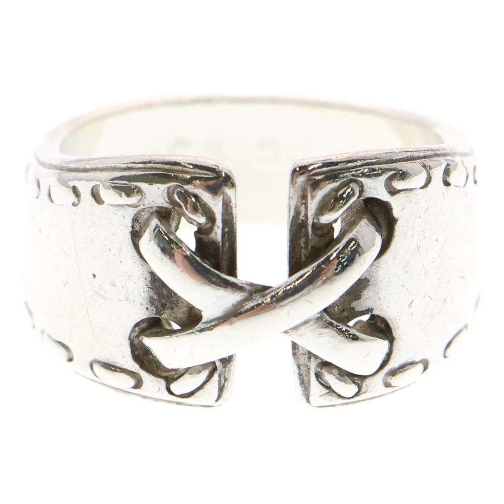 HERMES エルメス メキシコリング K18 シルバー コンビ コルセット