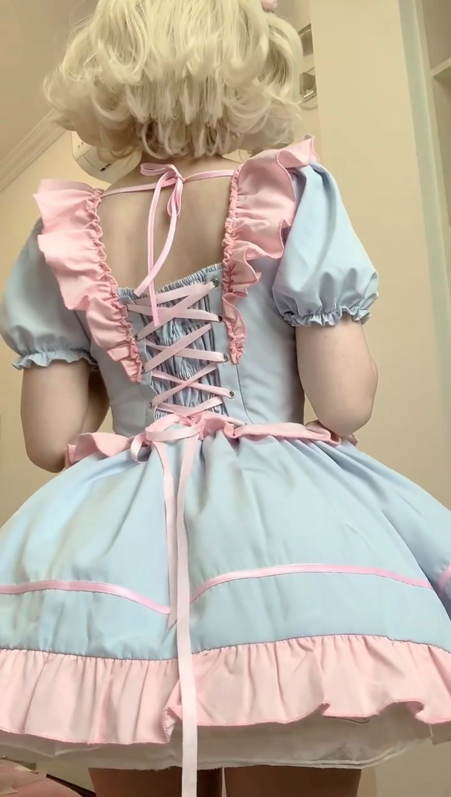 新品 [XHSUKADO] メイド服 3点セット ロリータ op