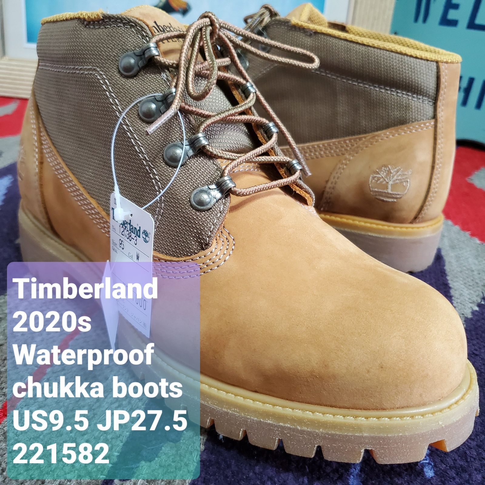 Timberlandティンバーランド□極美品 ヌバックレザー×メッシュ 防水  
