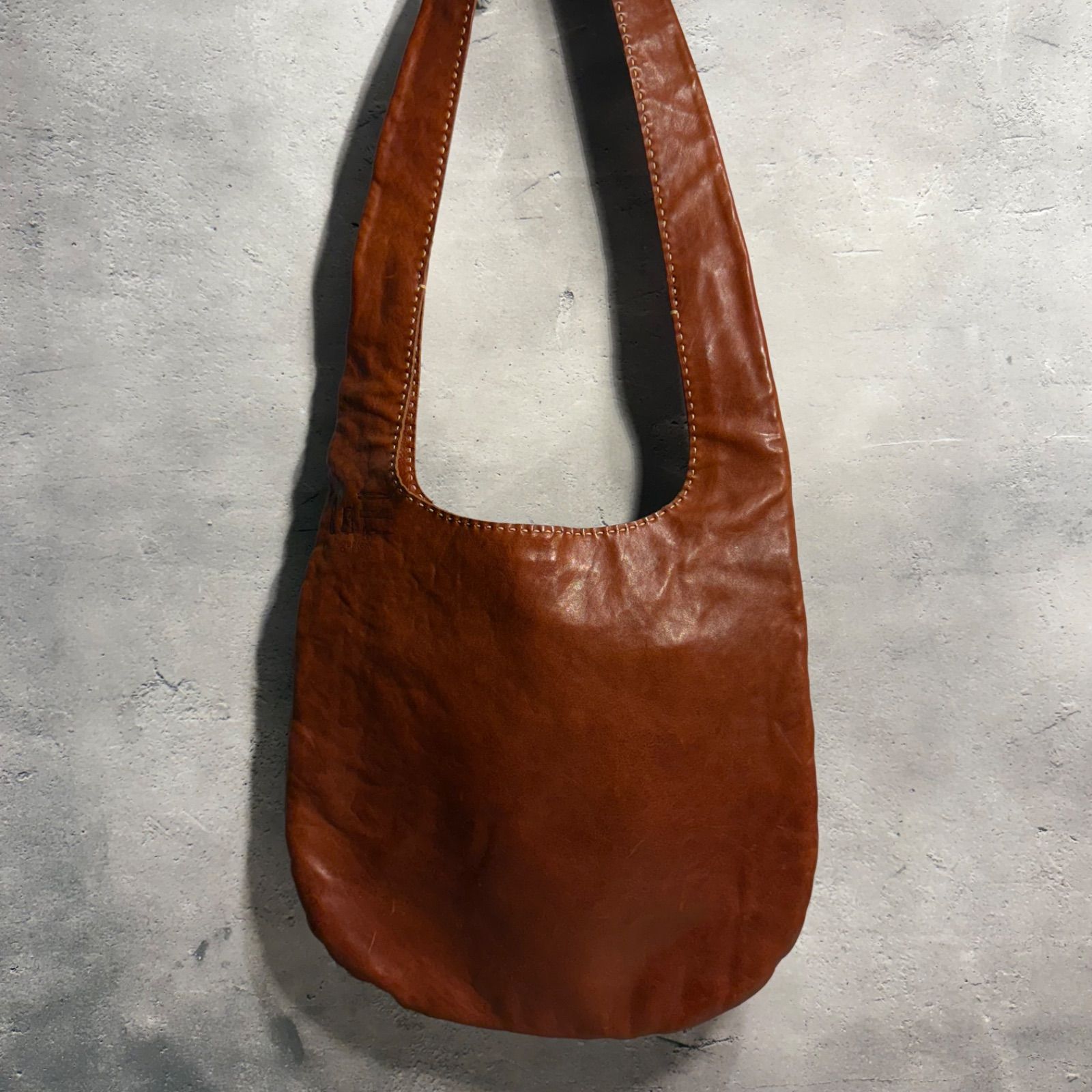 ✨genten ユーフラテス✨レザーショルダー✨ブラウン✨ - メルカリ