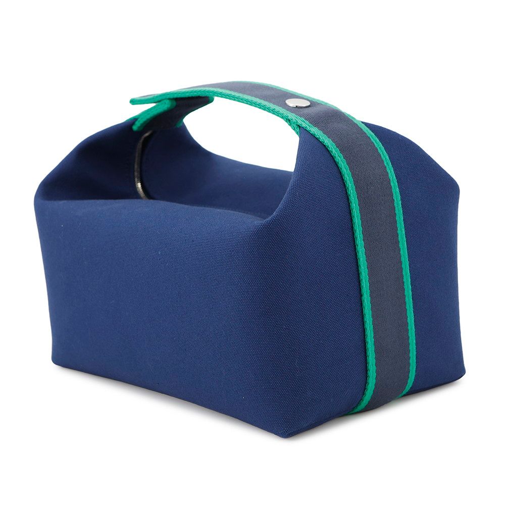 エルメス ポーチ ブリッド・ア・ブラックGM ネイビー/シルバー