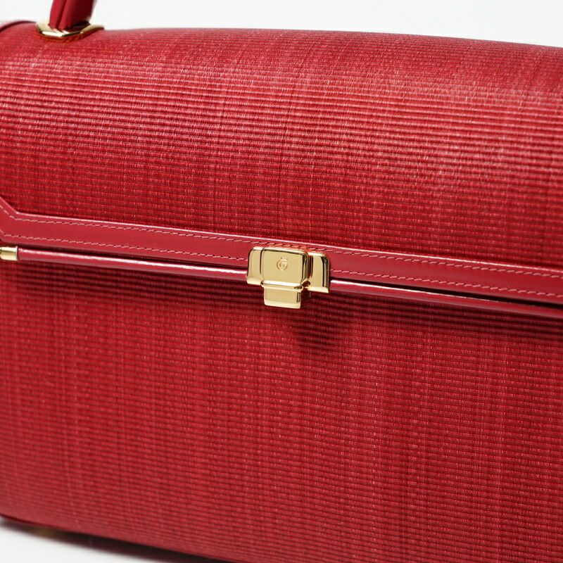 COMTESSE レッド バッグ 2way ショルダー ホースヘアー COMTESSE コンテス ≪ジャッキー≫ ホースヘアー ハンドバッグ