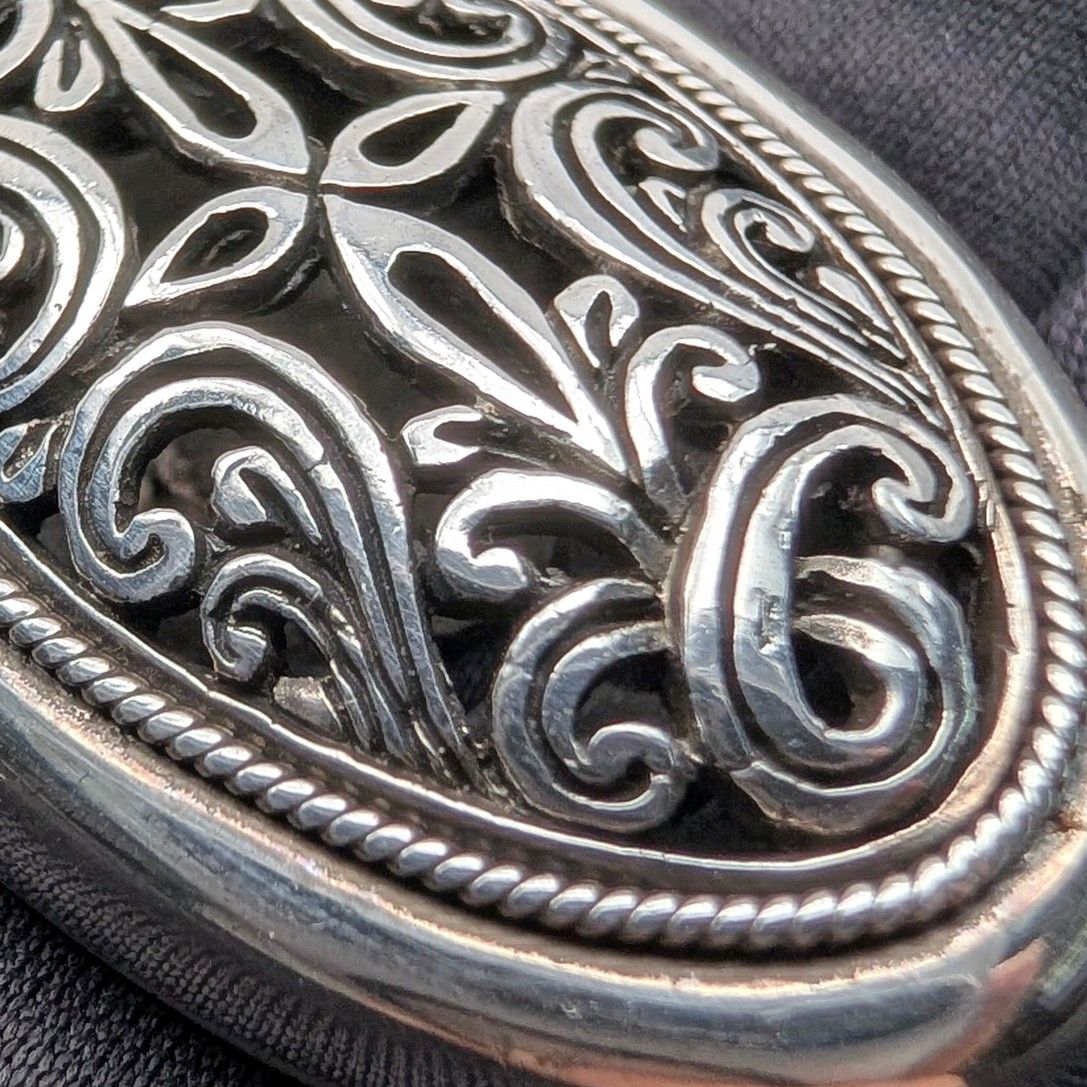 美術品・アンティーク・コレクション ヴィンテージ 純銀透かし
