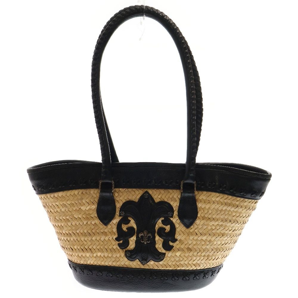 CHROME HEARTS (クロムハーツ) STRAW ストロー BSフレア レザー切替 