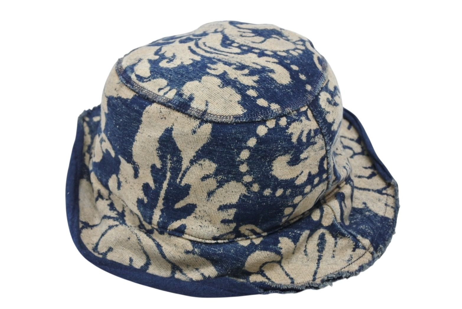 KAPITAL キャピタル 天竺 ダマスク 抜染プリント バケットハット 帽子 EK-1402XH インディゴ ONE SIZE 4b007066