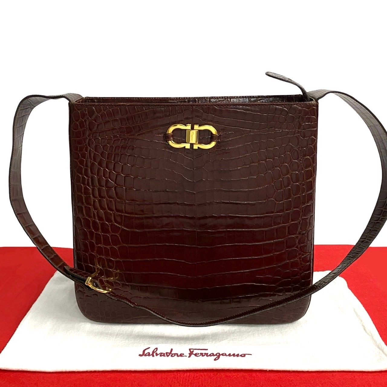 極 美品 Salvatore Ferragamo サルヴァトーレフェラガモ ヴィンテージ 