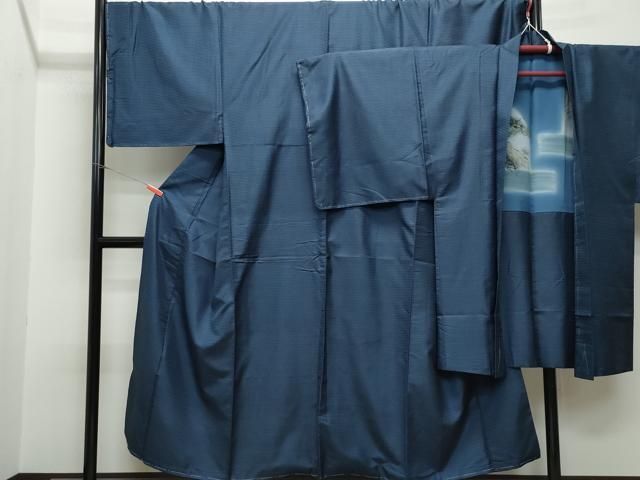 平和屋着物●男性 本場大島紬 アンサンブル 100亀甲 総詰め キングサイズ 正絹 CAAR8225vf