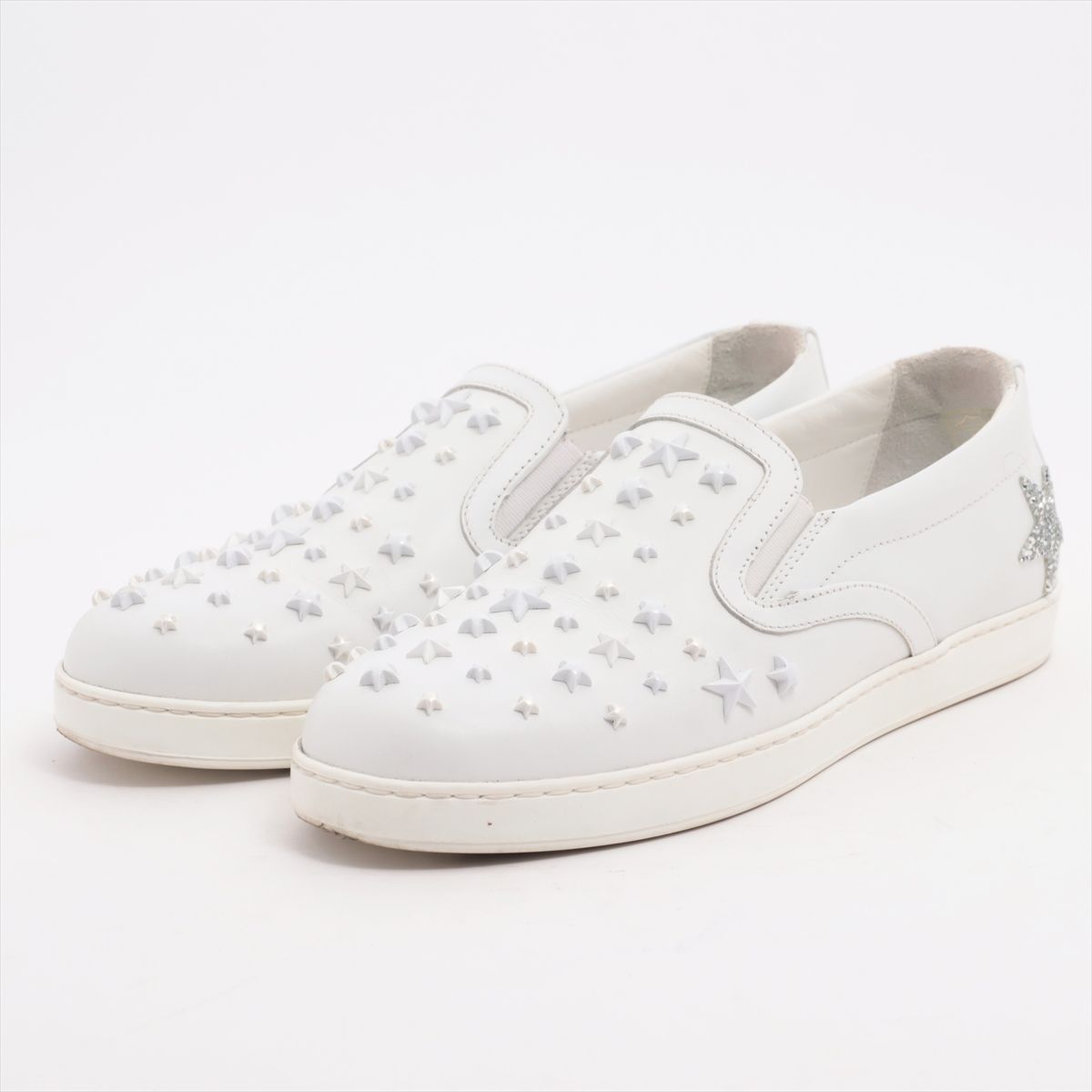 Jimmy Choo ジミーチュウ スタースタッズ レザー スリッポン 