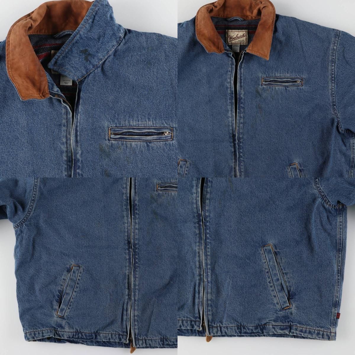 古着 90~00年代 ウールリッチ WOOLRICH デニムジャケット メンズXXL