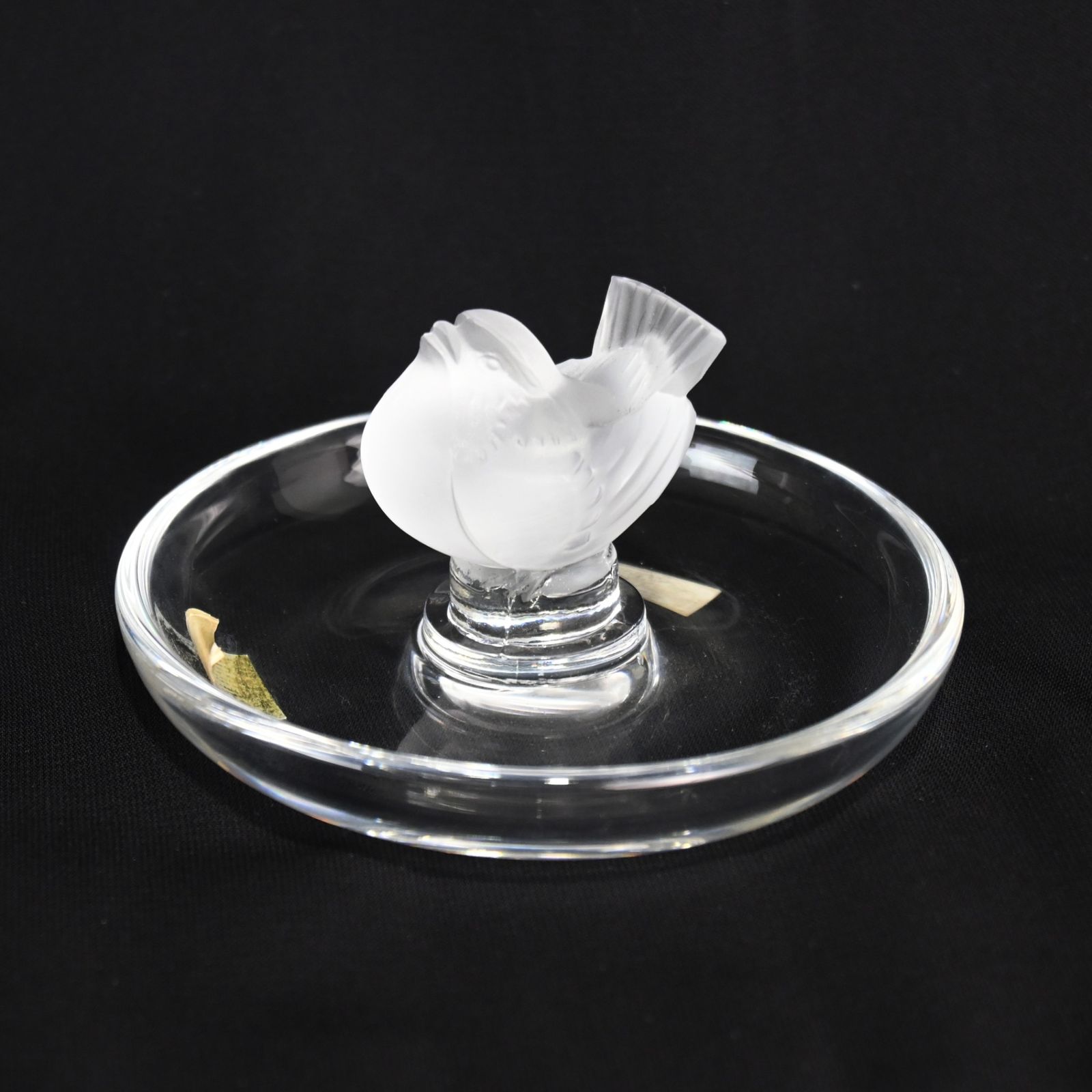 LALIQUE ラリック リングトレイ　　アクセサリートレイ 小物入れ フランス ○ ラリック アクセサリートレイ Lalique Sparrow Ring Tray