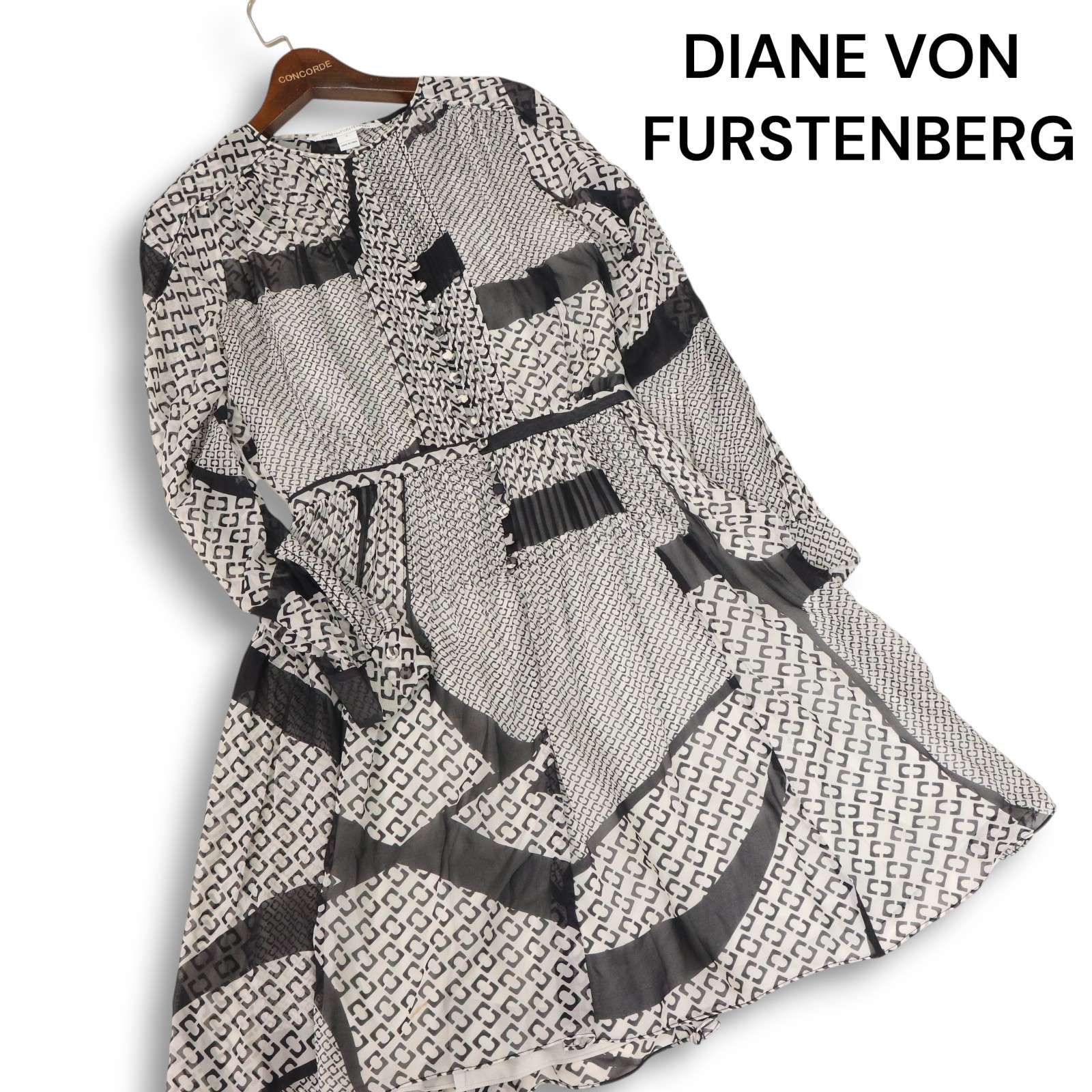 【近年モデル】【2】DIANE von FURSTENBERG シルクワンピース 近年モデル】【2】DIANE von FURSTENBERG シルクワンピース
