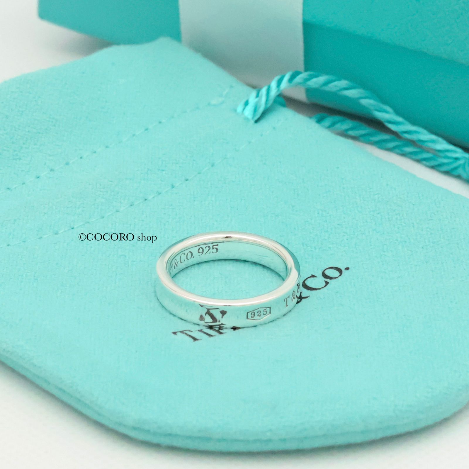 TIFFANY&Co. ティファニー リングナロー1837 AG925 10号 TIFFANY&Co ティファニー ナロー ミディアム リング 10号 指輪
