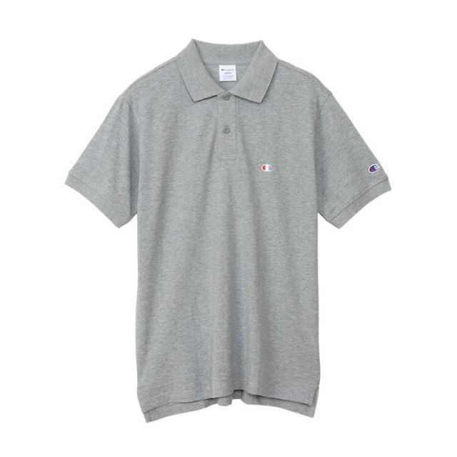 HANES ヘインズ SHORT SLEEVE POL オックスフォードグレー Lサイズ C3-X355 70 | スポーツ スポーツウエア ウエア 服 衣類 トップス 半袖 ショートスリーブ シャツ ポロシャツ 綿 コットン 素材 カノコ