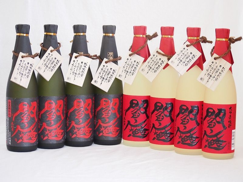 麦焼酎閻魔セット 全量麹仕込4本 樽熟成4本 老松酒造(大分