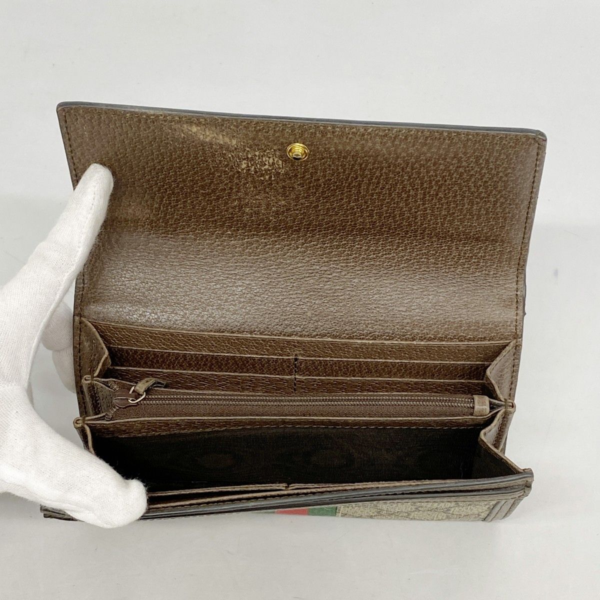 ブラウン ゴールド金具