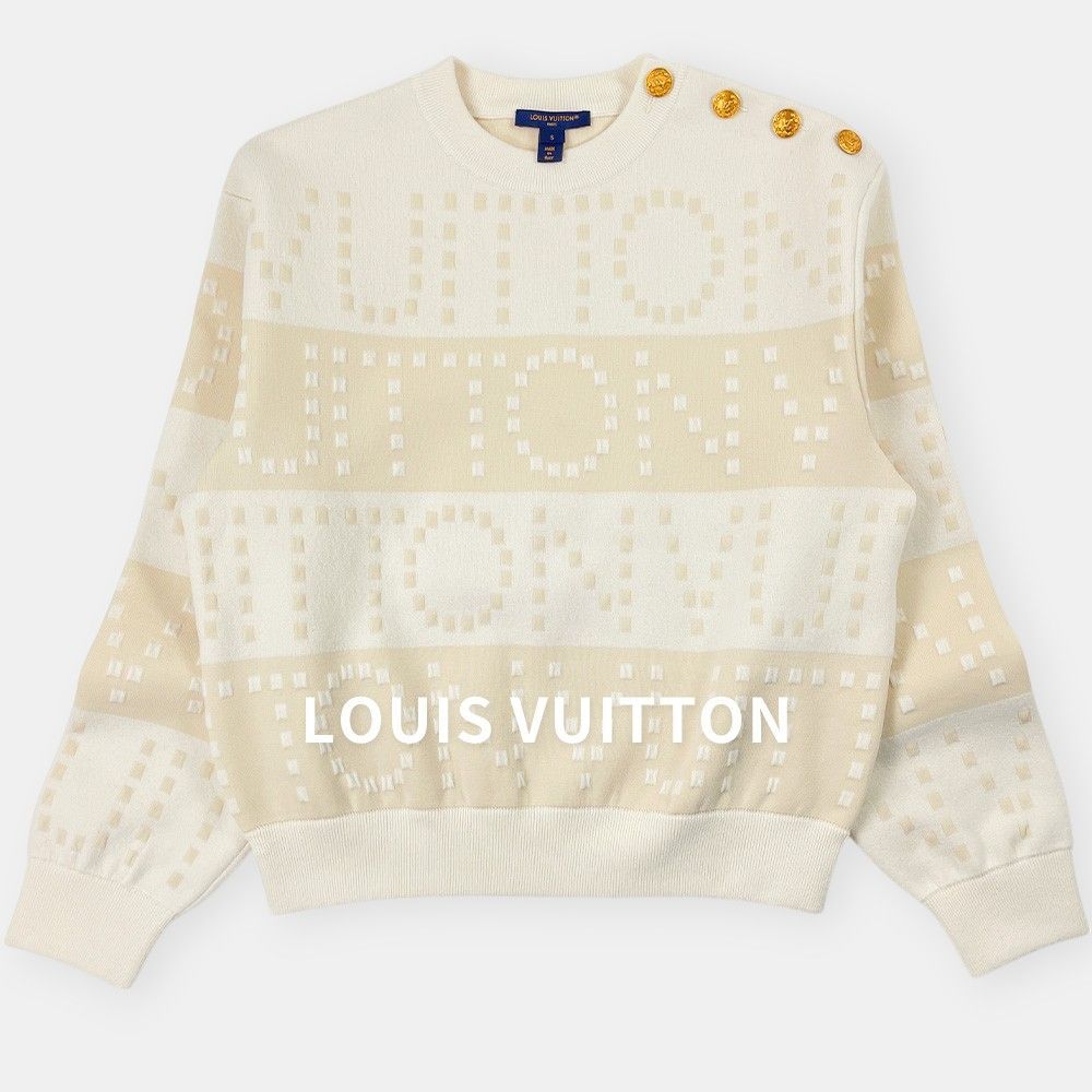 美品 LOUIS VUITTON ルイ・ヴィトン 23SS チャンキーストライプ ウール