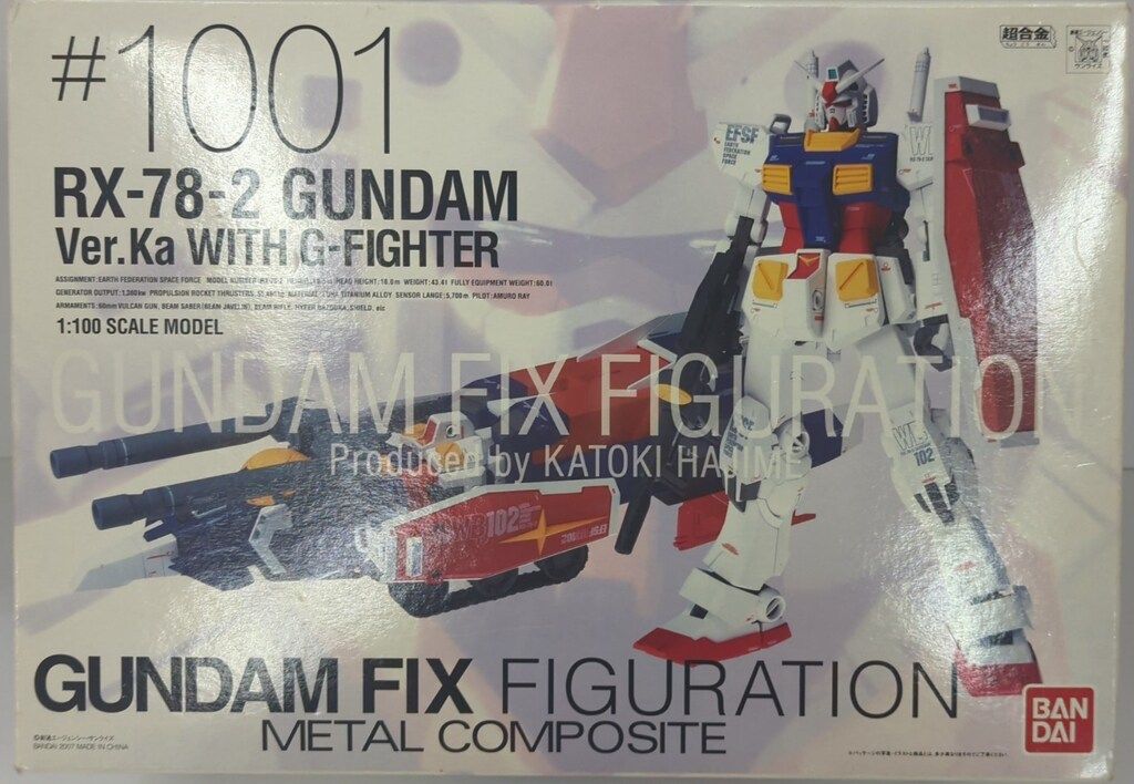 GUNDAM FIX #1001 RX-78-2 ガンダムwith Gファイター Bandai METAL COMPOSITE RX-78-2 Gundam ver.ka WITH G Fighter