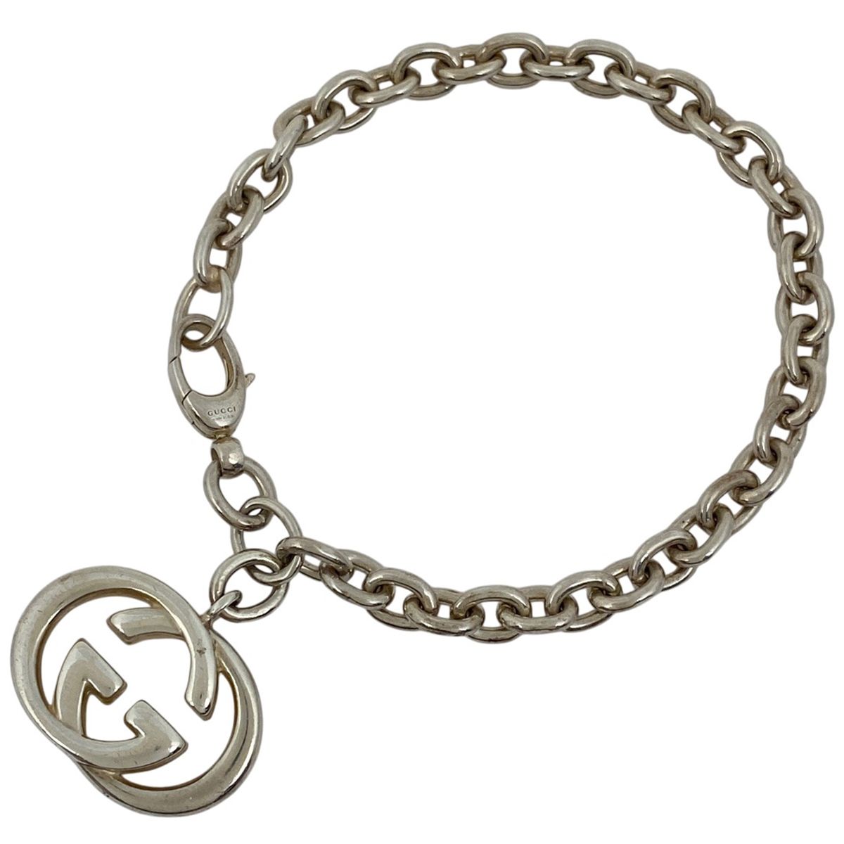 グッチ GUCCI GGロゴ チェーン ブレスレット インターロッキングG ブレスレット シルバー925 シルバー レディース