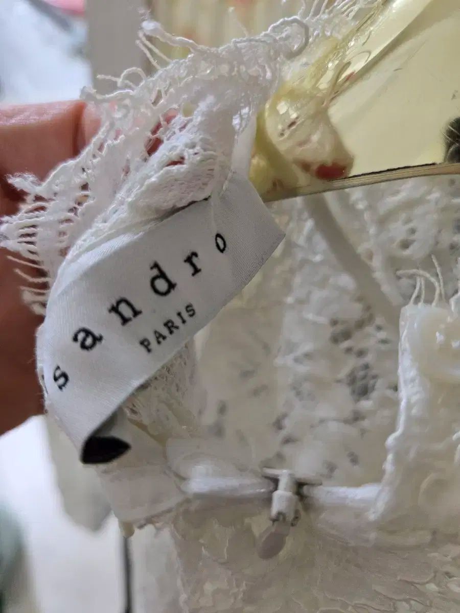 パリ直営購入Sandro レースワンピースドレス SANDRO(サンドロ) レース ワンピース - メルカリ