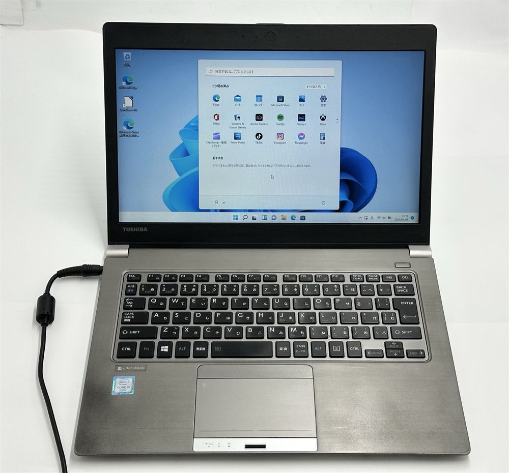 東芝Windows11ノートパソコンcore i5軽量SSD薄型Office付き-
