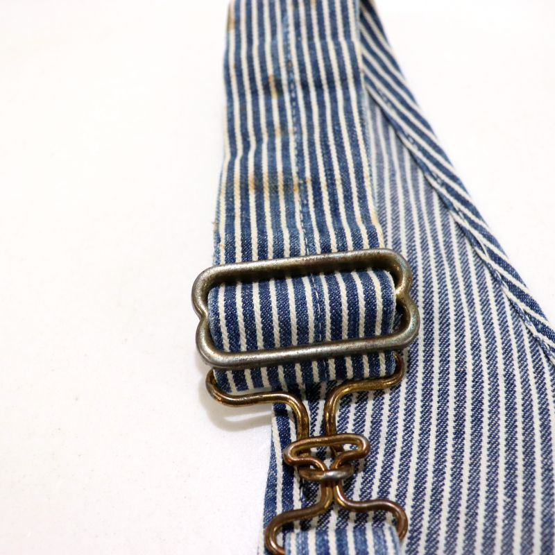 50s vintage OSHKOSH エプロン付き ダブルニー ヒッコリー