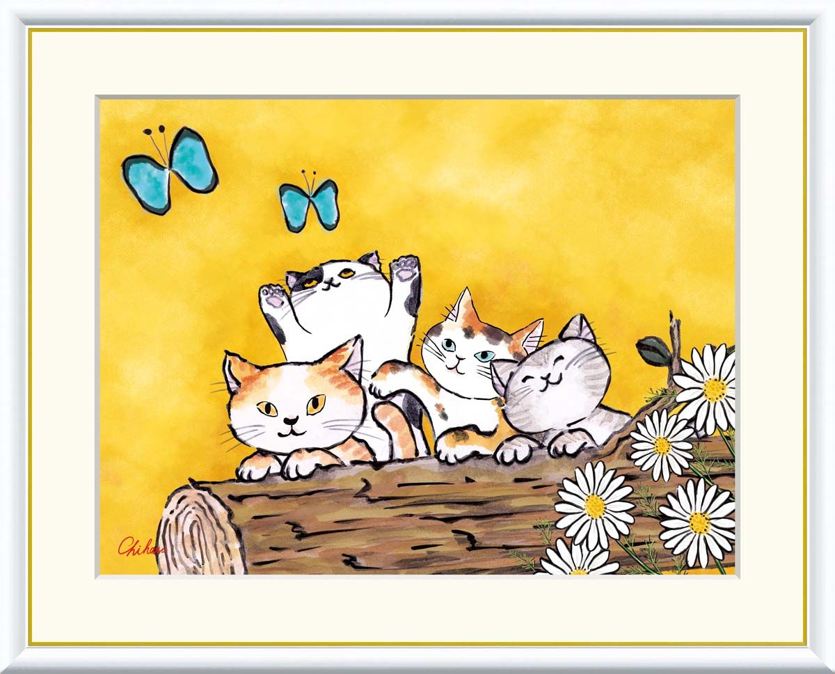 油絵 専用 カラフルおしゃれ猫三姉妹 油絵 専用 カラフルおしゃれ猫三