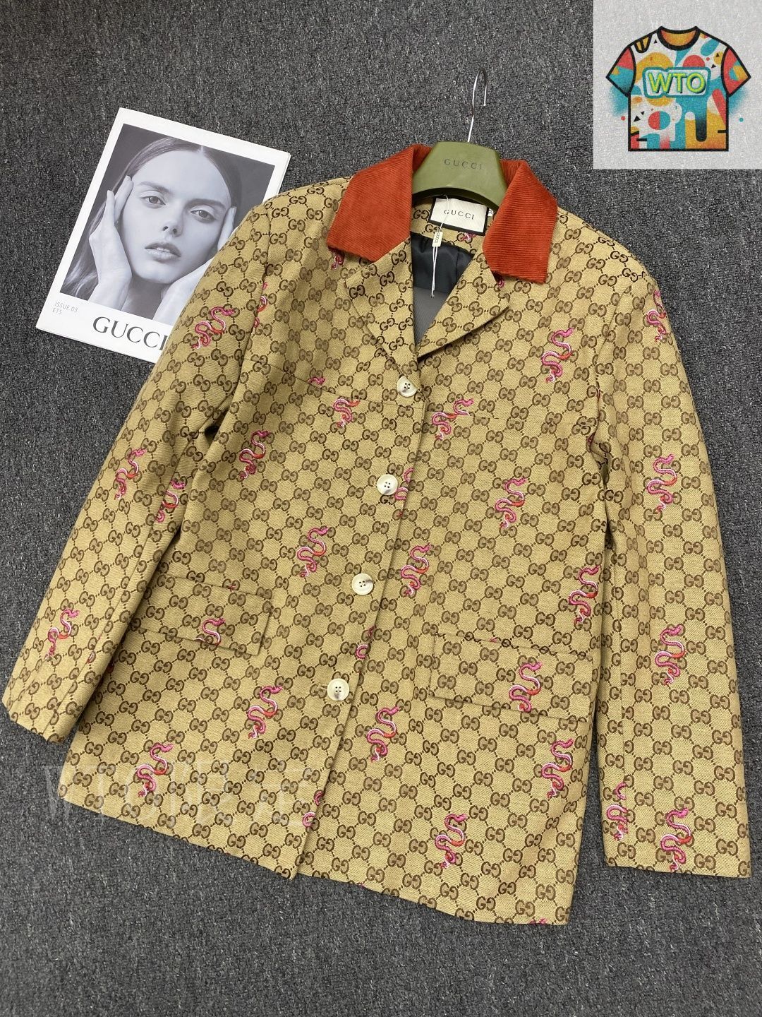 今日WTO】Gucci ジャカード スーツコート-RR70 - メルカリ
