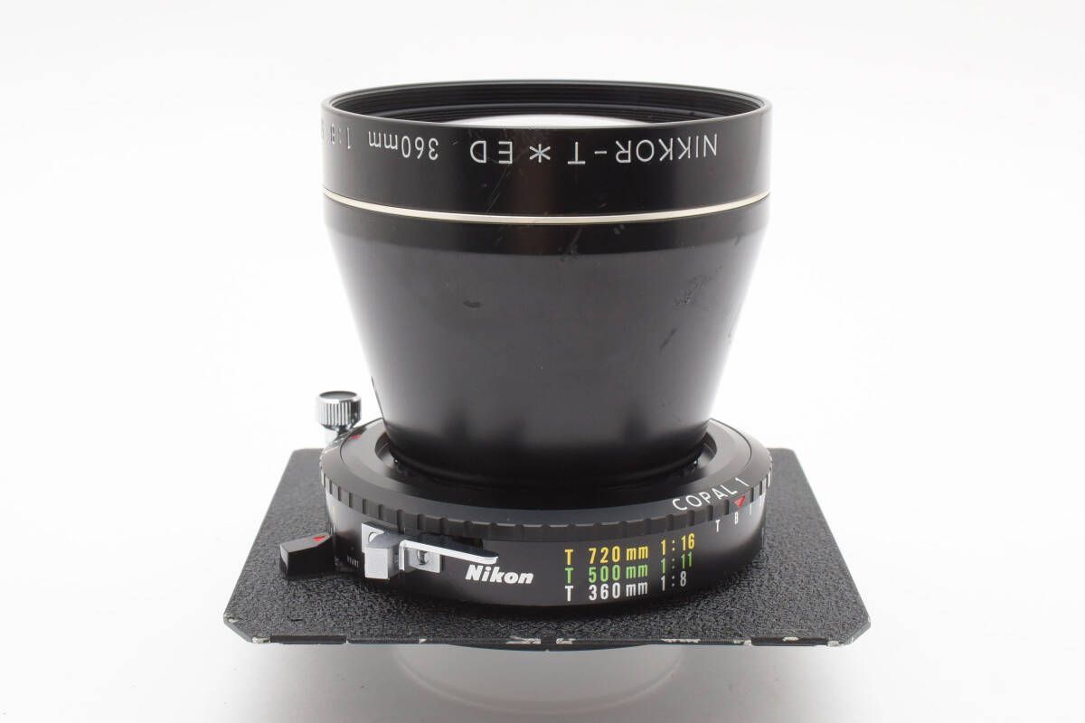 ☆美品☆ ニコン NIKON NIKKOR-T ED 360mm F8 レンズボード付き 大判 