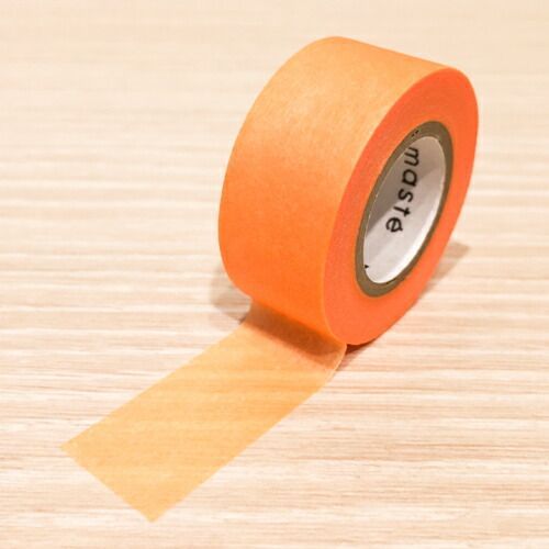 まとめ マークス マスキングテープ ベーシック 無地 ネオンオレンジ MSTMKT07-OR ×50セット